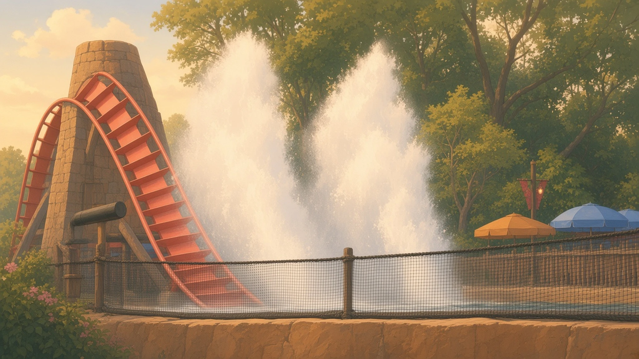 SheiKra splashdown