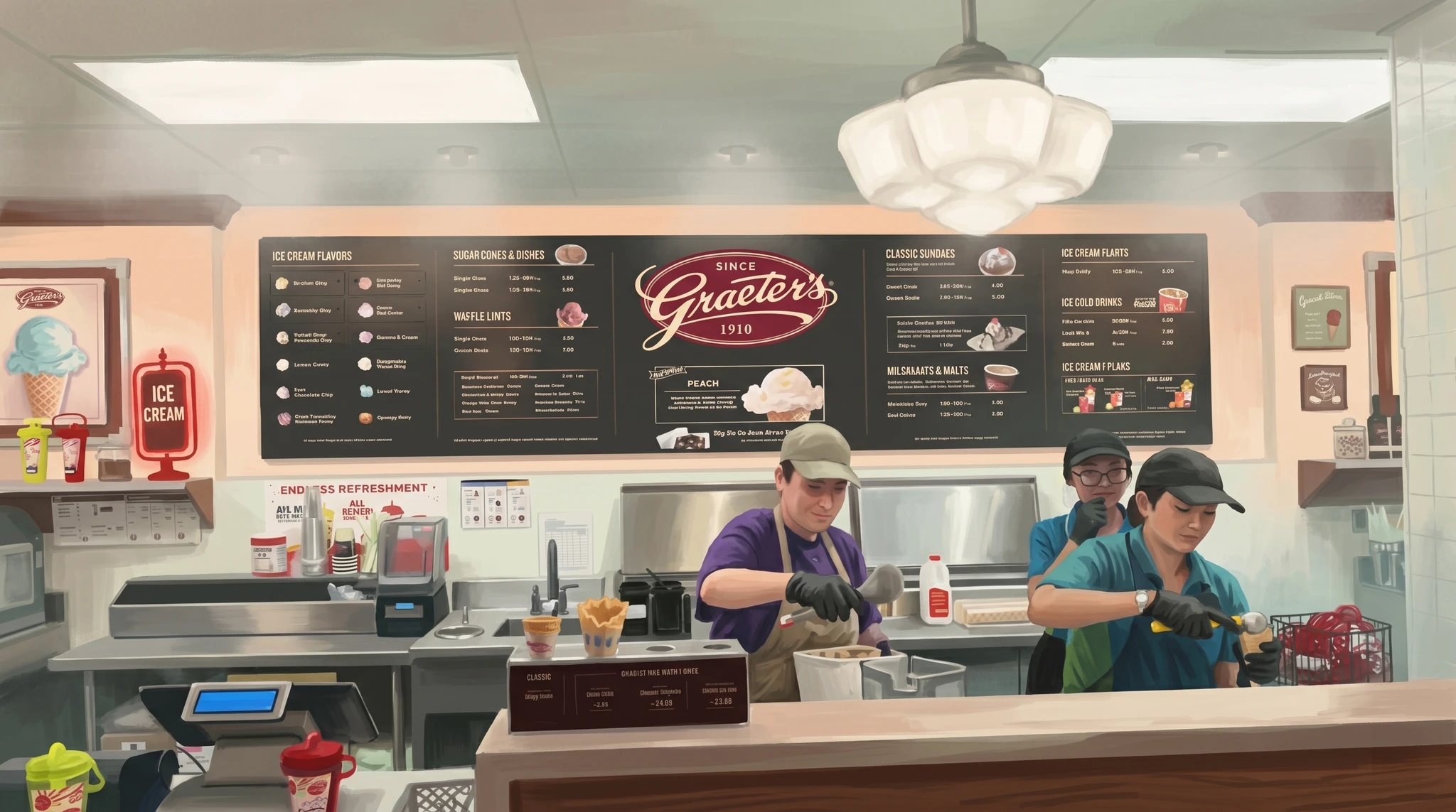 Graeter's stand at Kings Island