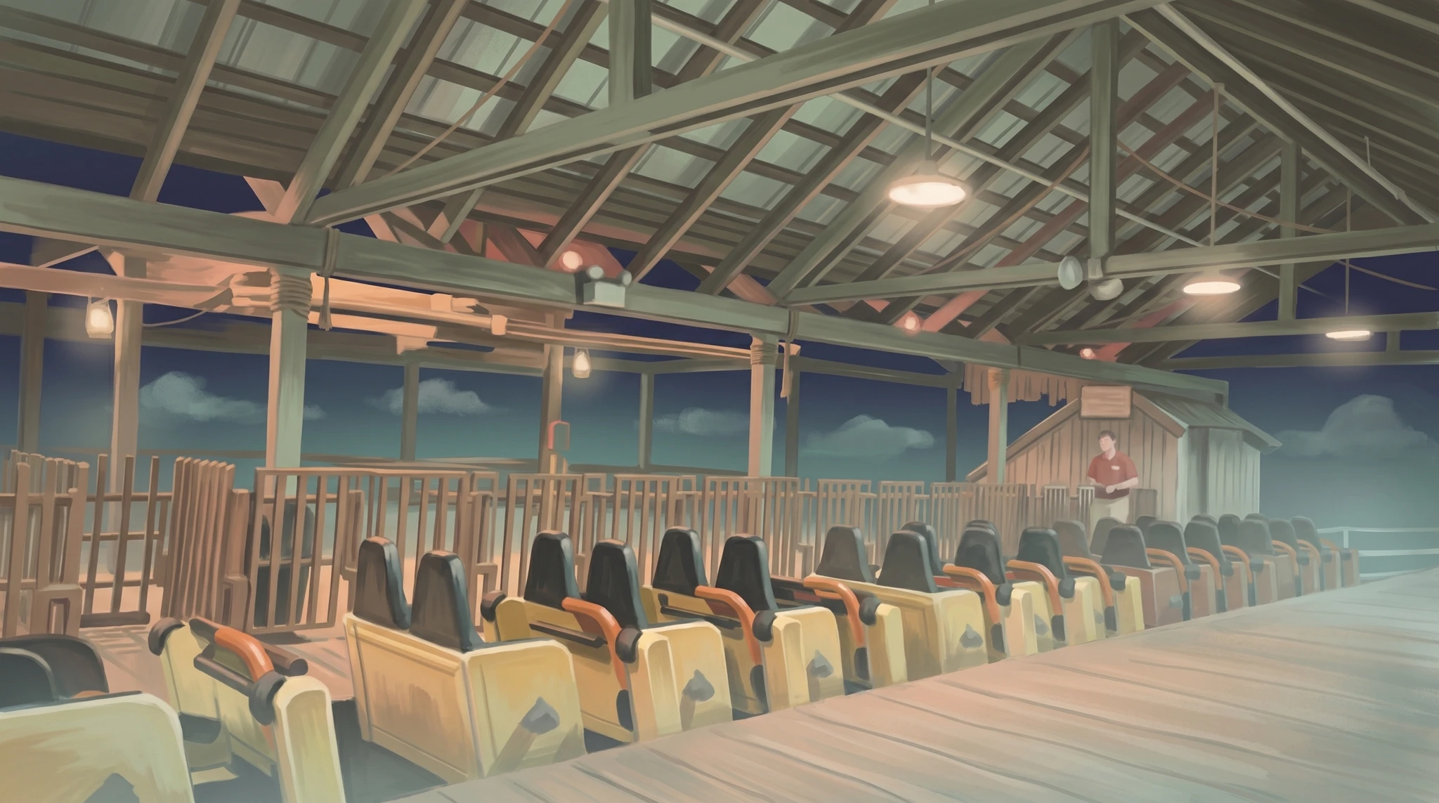 Beast station at dusk