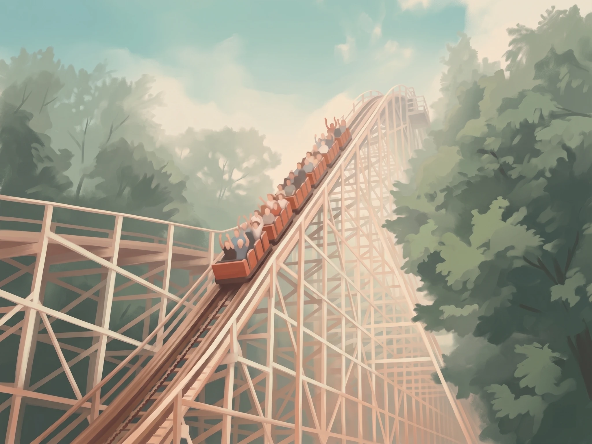 Beast wooden lift hill
