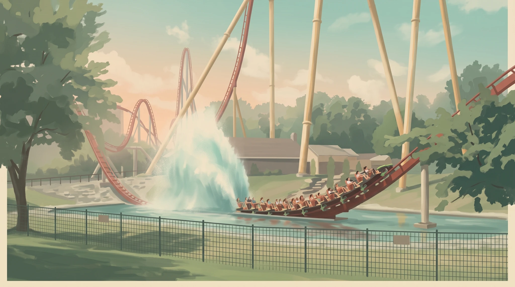 Diamondback splashdown plume